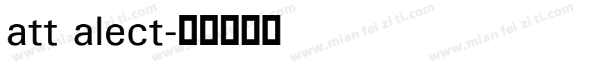 att alect字体转换